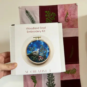 Woodland Snail Embroidery Kit - Advanced