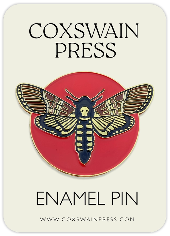 Deaths Head Hawk Moth Enamel Pin