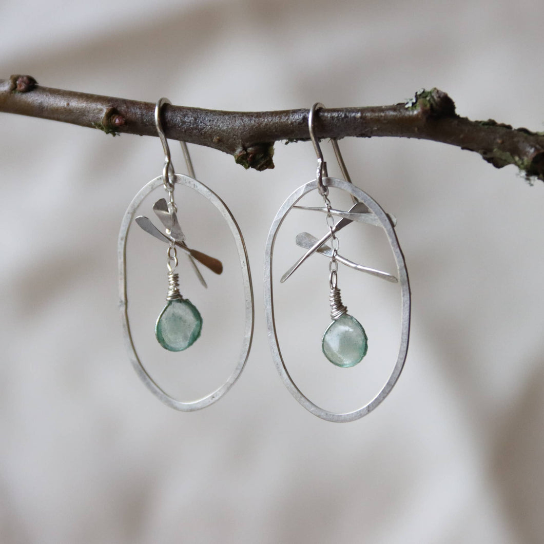 Ice Crystal Earrings, Small