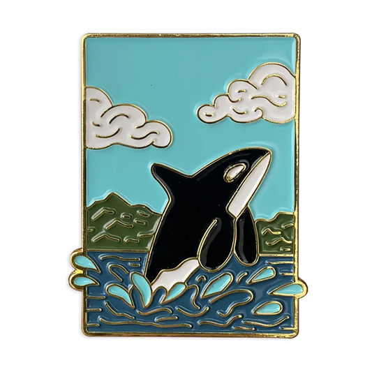Orca Whale Enamel Pin