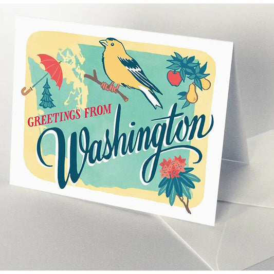 Washington State Card | Box Set of 6 Cards
