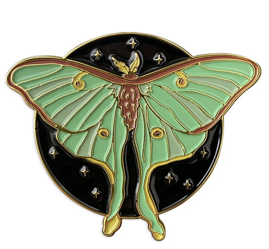 Luna Moth Enamel Pin