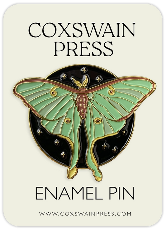 Luna Moth Enamel Pin