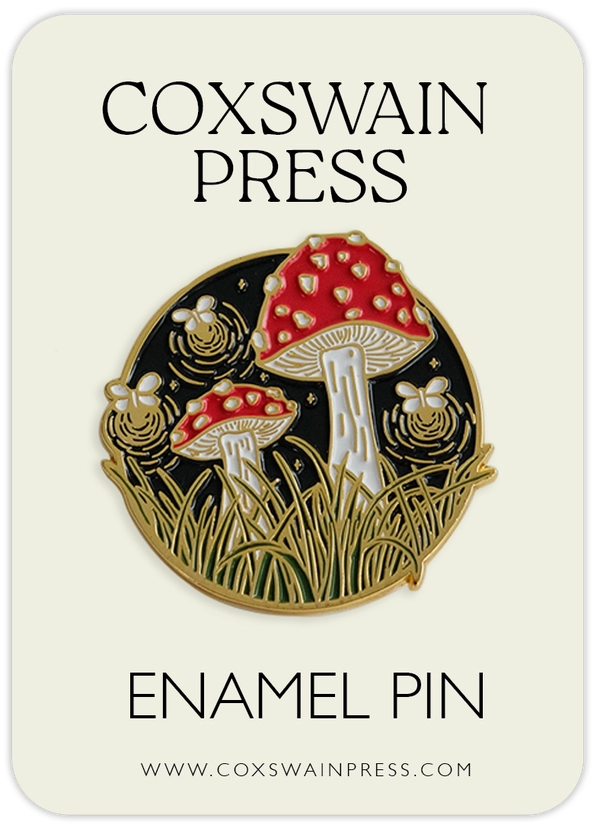 Midnight Mushroom Enamel Pin