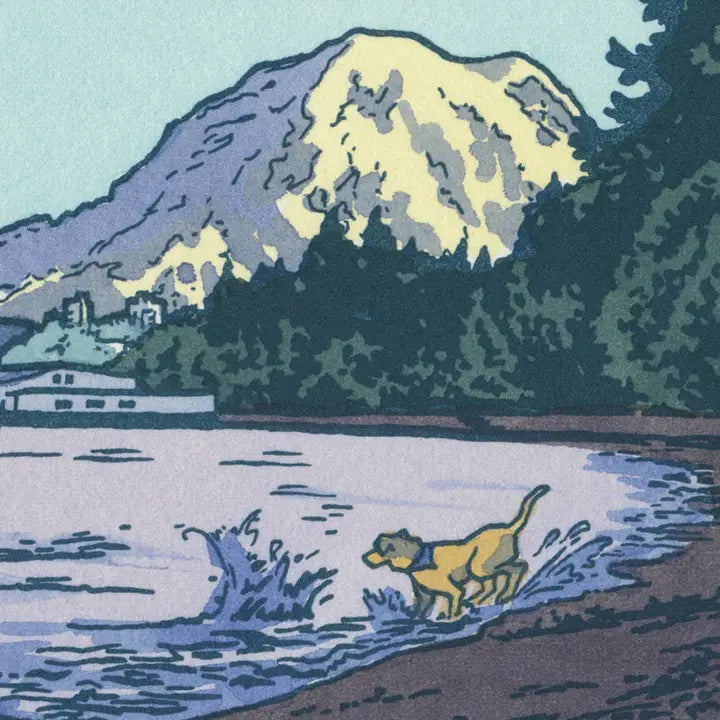 Owen Beach giclée print 9x12