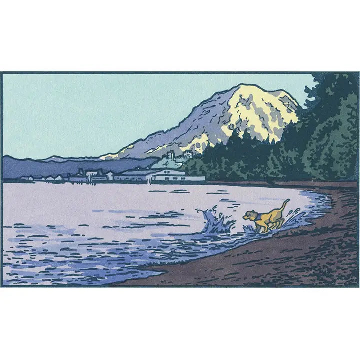 Owen Beach giclée print 9x12