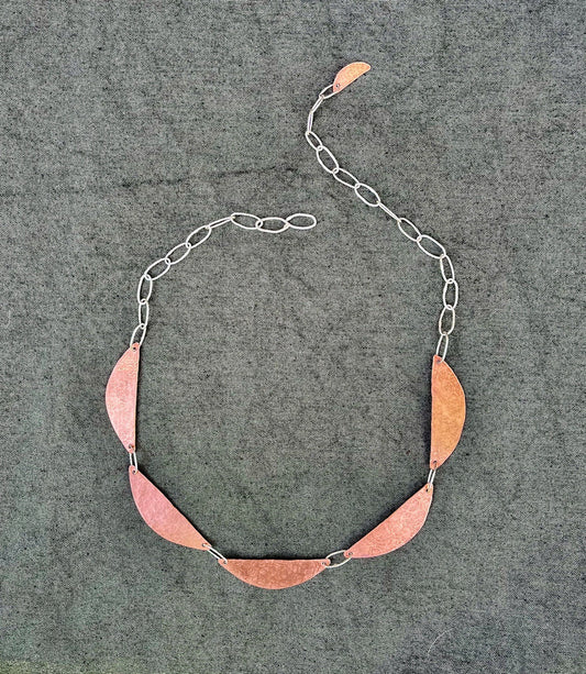 Copper Petal Necklace