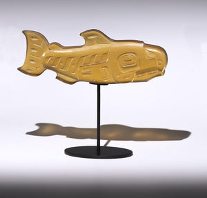 Salmon (straight tail) - Cast Glass Sculpture