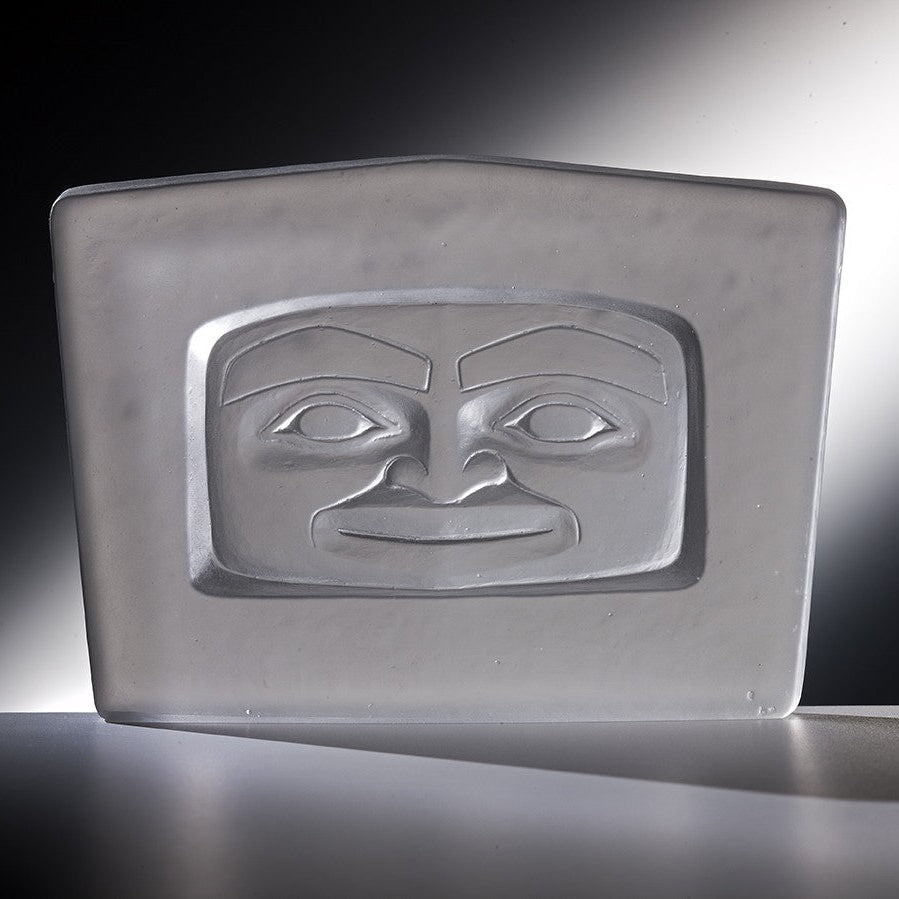 Spirit Face - Cast Glass Sculpture