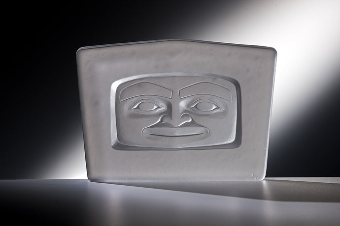 Spirit Face - Cast Glass Sculpture
