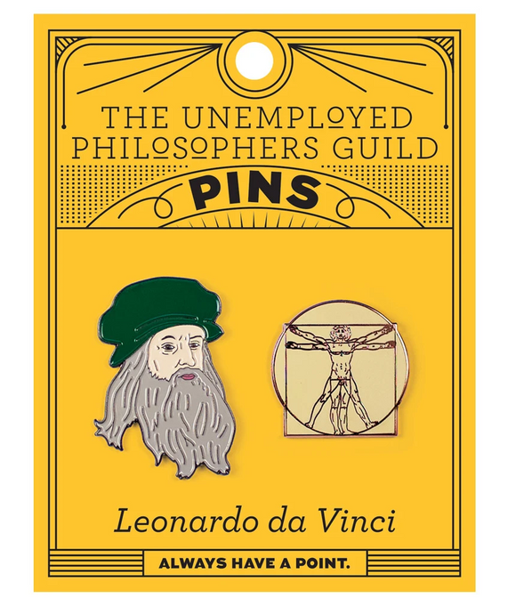 Da Vinci & Vitruvian Man Pin Set